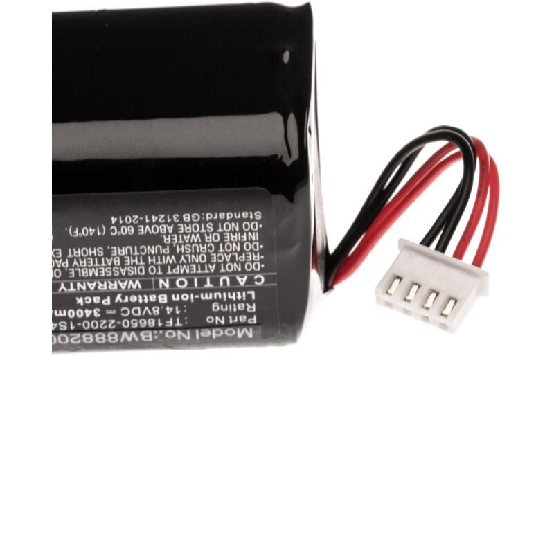 Batería recargable reemplaza Audio Pro TF18650-2200-1S4PB para altavoces, cajas acústicas, bafles (3400 mAh, 14,8 V, Li-Ion) - Vhbw
Batería recargable reemplaza Audio Pro TF18650-2200-1S4PB para altavoces, cajas acústicas, bafles (3400 mAh, 14,8 V, Li-Ion) - Vhbw