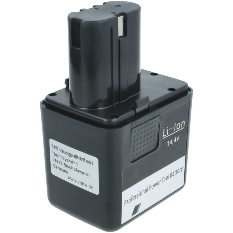 Li-Ion batería 4000mAh (14.4V) para herramienta eléctrica powertools tools como Gesipa 7251049 - Vhbw
Li-Ion batería 4000mAh (14.4V) para herramienta eléctrica powertools tools como Gesipa 7251049 - Vhbw
