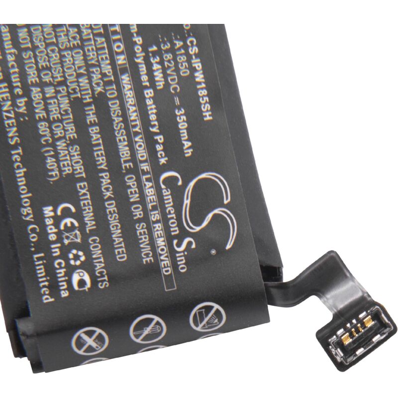 litio polímero batería 350mAh (3.82V) para smartwatch Apple Watch GSRF-MR362LL/A, MQK12LL/A, MQK22LL/A, MQK32LL/A, MQK62LL/A - Vhbw
litio polímero batería 350mAh (3.82V) para smartwatch Apple Watch GSRF-MR362LL/A, MQK12LL/A, MQK22LL/A, MQK32LL/A, MQK62LL/A - Vhbw