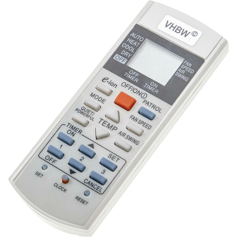 Mando a distancia universal reemplaza Panasonic A75C2817, A75C2913, A75C3060, A75C3182, A75C3298, A75C3300 para aire acondicionado - Vhbw
Mando a distancia universal reemplaza Panasonic A75C2817, A75C2913, A75C3060, A75C3182, A75C3298, A75C3300 para aire acondicionado - Vhbw