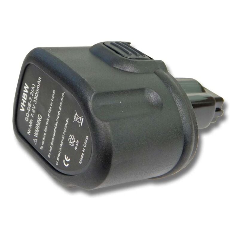 Batería compatible con DeWalt DW920, DW920K, DW920K-2, DW920K2, DW925, DW925K, DW925K-2 herramientas eléctricas (3300 mAh, NiMH, 7,2 V) - Vhbw
Batería compatible con DeWalt DW920, DW920K, DW920K-2, DW920K2, DW925, DW925K, DW925K-2 herramientas eléctricas (3300 mAh, NiMH, 7,2 V) - Vhbw