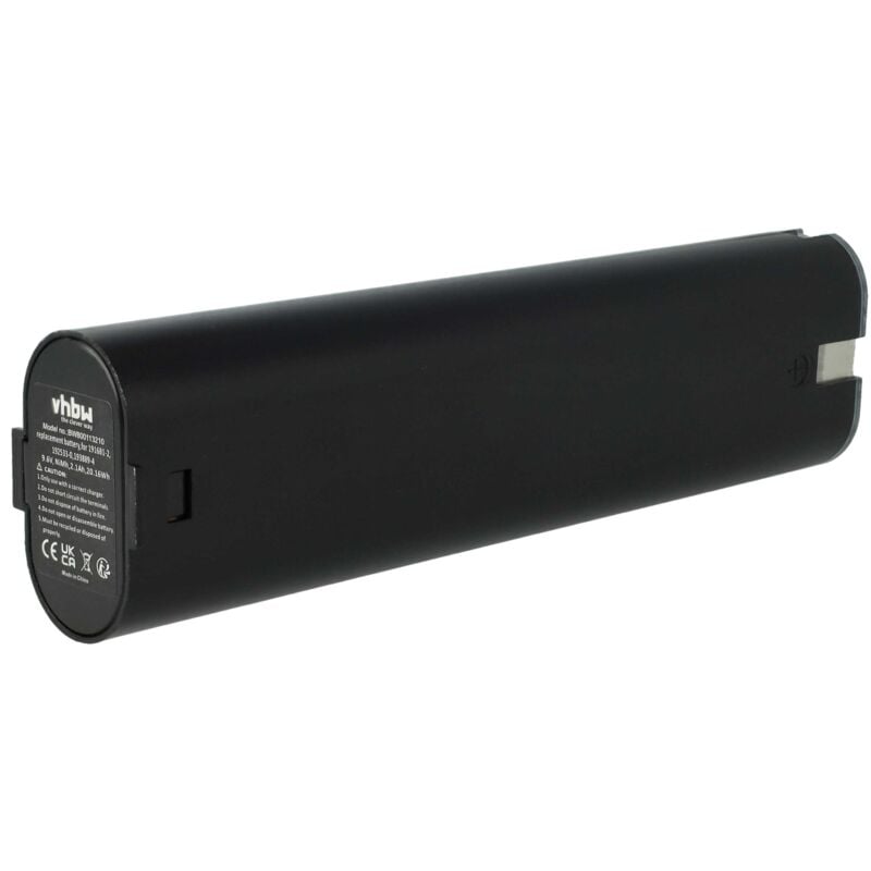 NiMH Batería 2100mAh (9.6V) para su herramienta electrónica Makita 4300D, 4300DW, 4390D, 4390DW, 5090D, 5090DW, 6000 por 191681-2, 192533-0 - Vhbw
NiMH Batería 2100mAh (9.6V) para su herramienta electrónica Makita 4300D, 4300DW, 4390D, 4390DW, 5090D, 5090DW, 6000 por 191681-2, 192533-0 - Vhbw