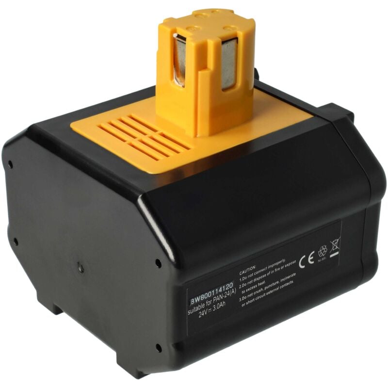 vhbw NiMH batería 3000mAh (24V) para herramienta eléctrica Powertools Tools Panasonic EY6812NQKW, EY6812NQRW, EY6812VQKW, EY6813, EY6813FGQW
vhbw NiMH batería 3000mAh (24V) para herramienta eléctrica Powertools Tools Panasonic EY6812NQKW, EY6812NQRW, EY6812VQKW, EY6813, EY6813FGQW