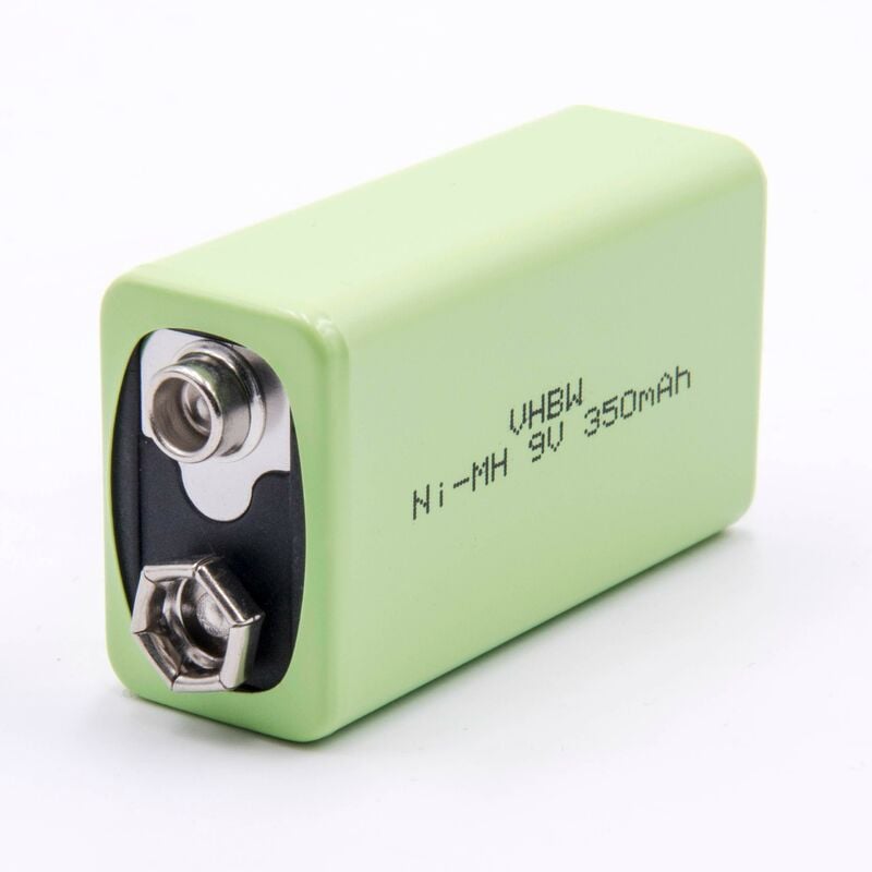 batería de 9 V reemplaza 6LR61, MN1604 (350 mAh, NiMH) recargable, ready-to-use - Vhbw
batería de 9 V reemplaza 6LR61, MN1604 (350 mAh, NiMH) recargable, ready-to-use - Vhbw