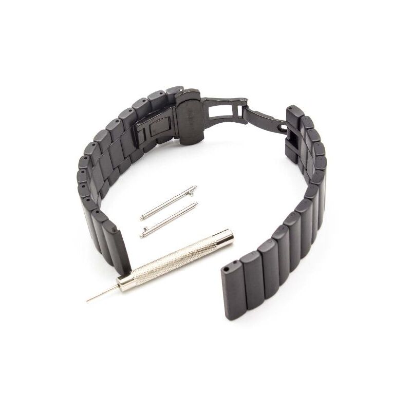Brazalete, correa compatible con Fossil Q Crewmaster, Nate, Wander smartwatch - 19 cm acero inoxidable negro - Vhbw
Brazalete, correa compatible con Fossil Q Crewmaster, Nate, Wander smartwatch - 19 cm acero inoxidable negro - Vhbw