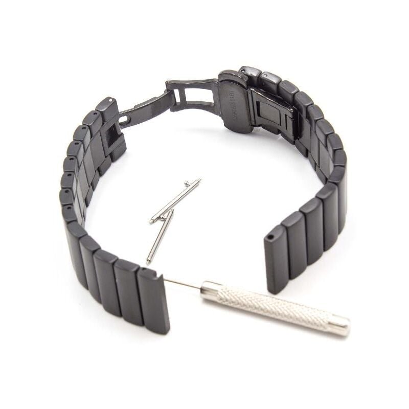 Brazalete, correa compatible con Withings Steel Hr, 40mm smartwatch - 17,5 cm acero inoxidable negro - Vhbw
Brazalete, correa compatible con Withings Steel Hr, 40mm smartwatch - 17,5 cm acero inoxidable negro - Vhbw