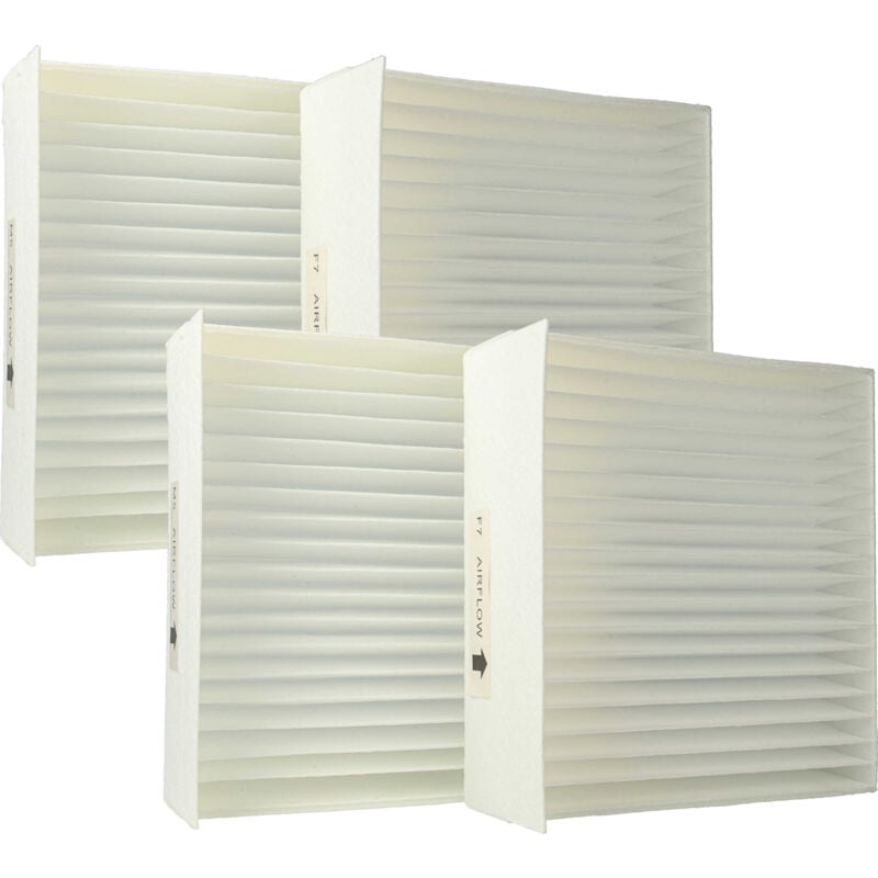 vhbw Set de filtros compatible con Zehnder Climos 200 unidad de ventilación - Filtro de aire M5 / F7 (4 uds.), 17 x 17 x 9 cm, blanco
vhbw Set de filtros compatible con Zehnder Climos 200 unidad de ventilación - Filtro de aire M5 / F7 (4 uds.), 17 x 17 x 9 cm, blanco
