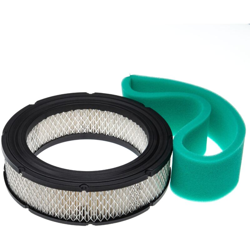 Set de filtros (filtro de aire de papel, filtro de espuma) compatible con Briggs & Stratton Vanguard 542477-0116-E1 Motor para tractor de césped
Set de filtros (filtro de aire de papel, filtro de espuma) compatible con Briggs & Stratton Vanguard 542477-0116-E1 Motor para tractor de césped