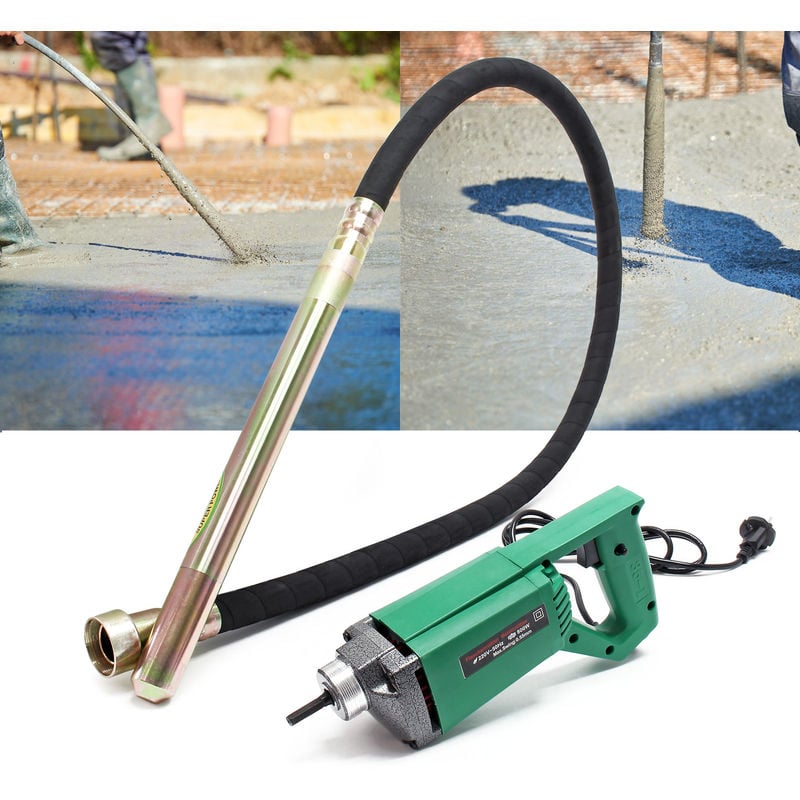 Vibrador hormigón eléctrico 800W & 200cm Aguja vibrante con eje flexible Obra Compactar hormigón
Vibrador hormigón eléctrico 800W & 200cm Aguja vibrante con eje flexible Obra Compactar hormigón