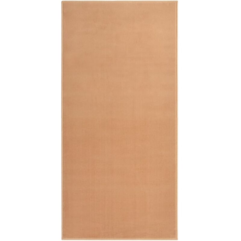 vidaXL Alfombra de pasillo BCF beige 100x200 cm - Beige