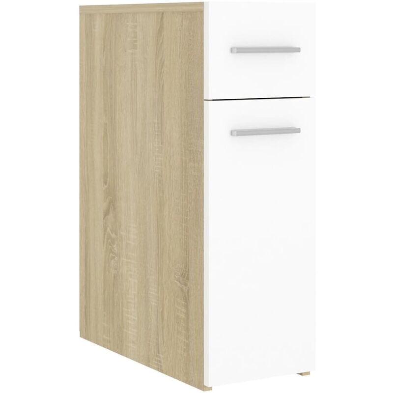 Armario de boticario de aglomerado 20x45,5x60 cm blanco roble Sonoma - Blanco - Vidaxl
Armario de boticario de aglomerado 20x45,5x60 cm blanco roble Sonoma - Blanco - Vidaxl