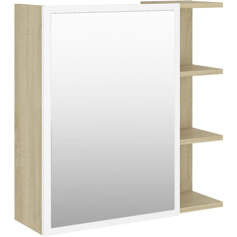 vidaXL Armario espejo de baño aglomerado blanco Sonoma 62,5x20,5x64 cm - Blanco
vidaXL Armario espejo de baño aglomerado blanco Sonoma 62,5x20,5x64 cm - Blanco
