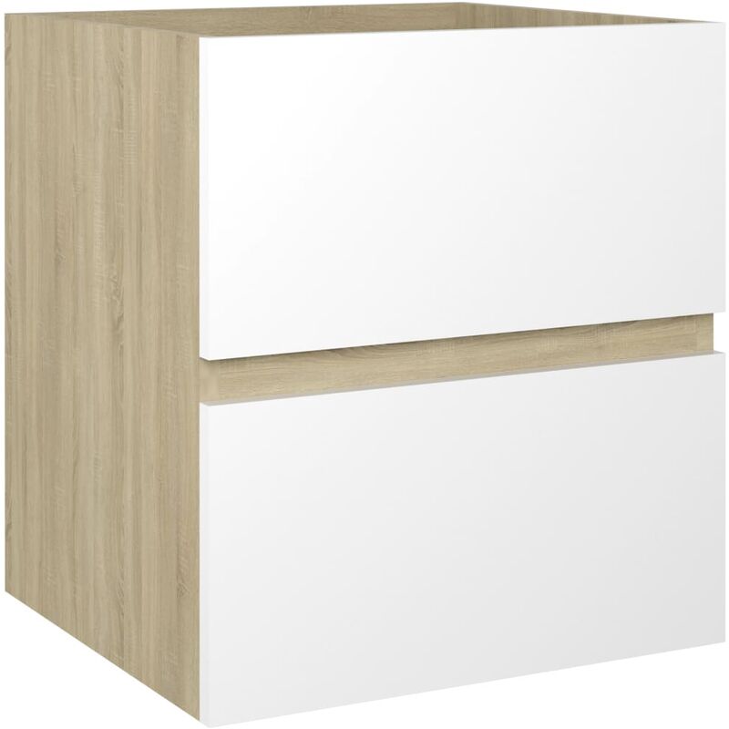 vidaXL Armario para lavabo aglomerado blanco roble Sonoma 41x38,5x45cm - Blanco
vidaXL Armario para lavabo aglomerado blanco roble Sonoma 41x38,5x45cm - Blanco