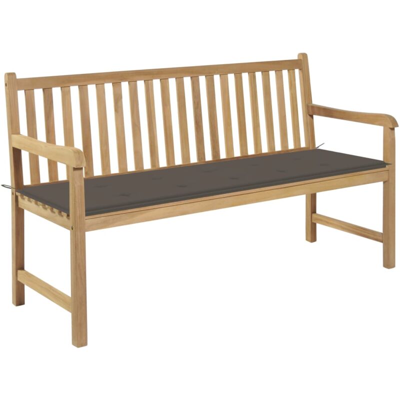 vidaXL Madera Maciza de Teca Banco de Jardín con Cojín Gris Taupe 150 cm - Marrón
vidaXL Madera Maciza de Teca Banco de Jardín con Cojín Gris Taupe 150 cm - Marrón