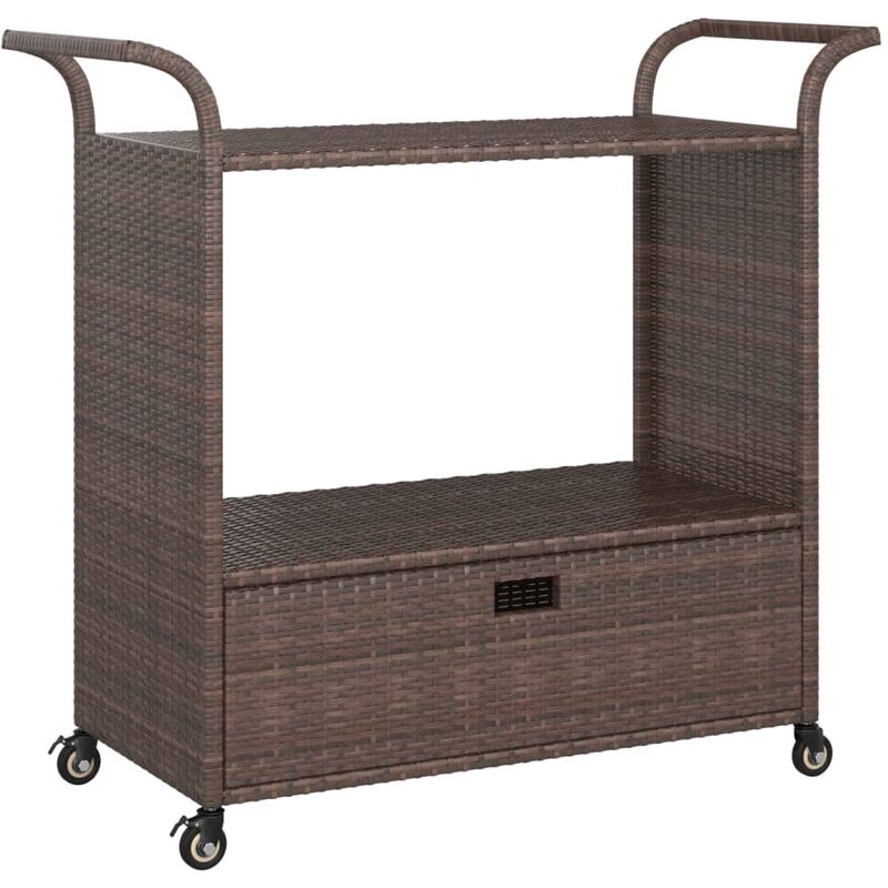 Carrito de bar con cajón ratán sintético marrón 100x45x97 cm - Marrón - Vidaxl
Carrito de bar con cajón ratán sintético marrón 100x45x97 cm - Marrón - Vidaxl
