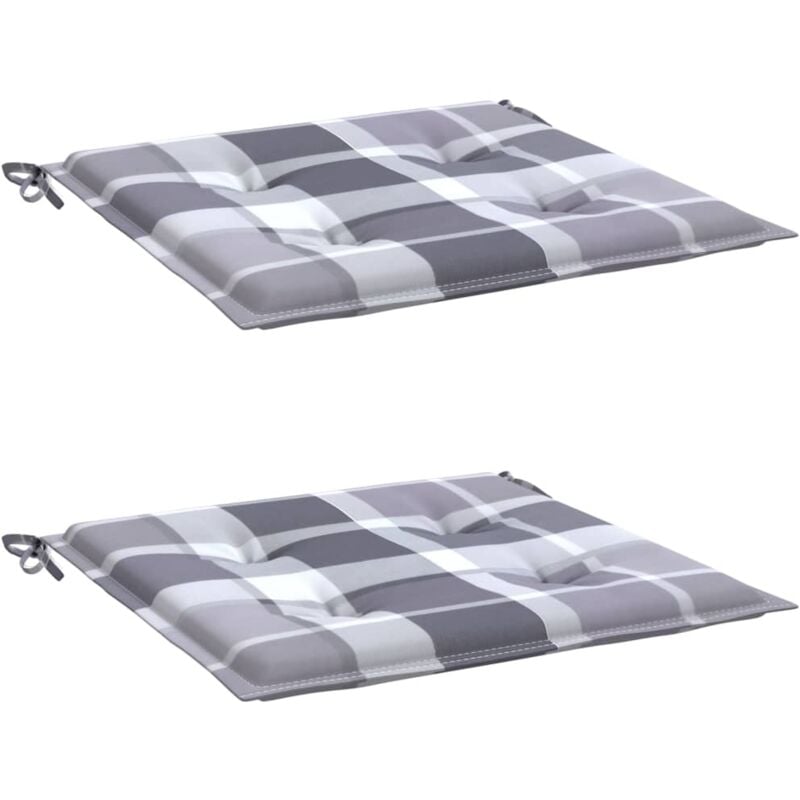 Cojines de silla de jardín 2 uds tela a cuadros gris 50x50x4cm - Multicolor - Vidaxl
Cojines de silla de jardín 2 uds tela a cuadros gris 50x50x4cm - Multicolor - Vidaxl