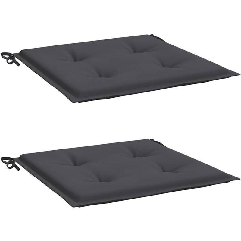 Cojines de silla de jardín 2 uds tela gris antracita 40x40x4 cm - Antracita - Vidaxl
Cojines de silla de jardín 2 uds tela gris antracita 40x40x4 cm - Antracita - Vidaxl