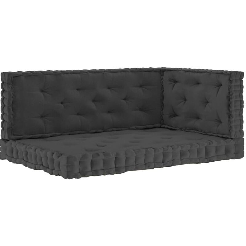 vidaXL Cojines para muebles de palets 3 unidades algodón antracita - Antracita
vidaXL Cojines para muebles de palets 3 unidades algodón antracita - Antracita