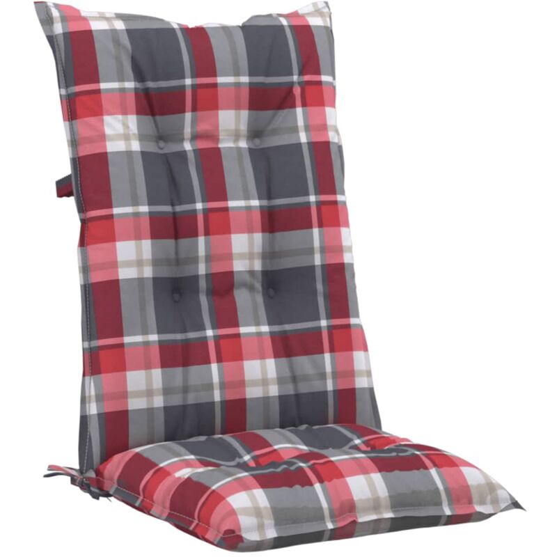 Cojines para sillas de jardín 2 uds cuadros rojos 120x50x7 cm - Multicolor - Vidaxl
Cojines para sillas de jardín 2 uds cuadros rojos 120x50x7 cm - Multicolor - Vidaxl