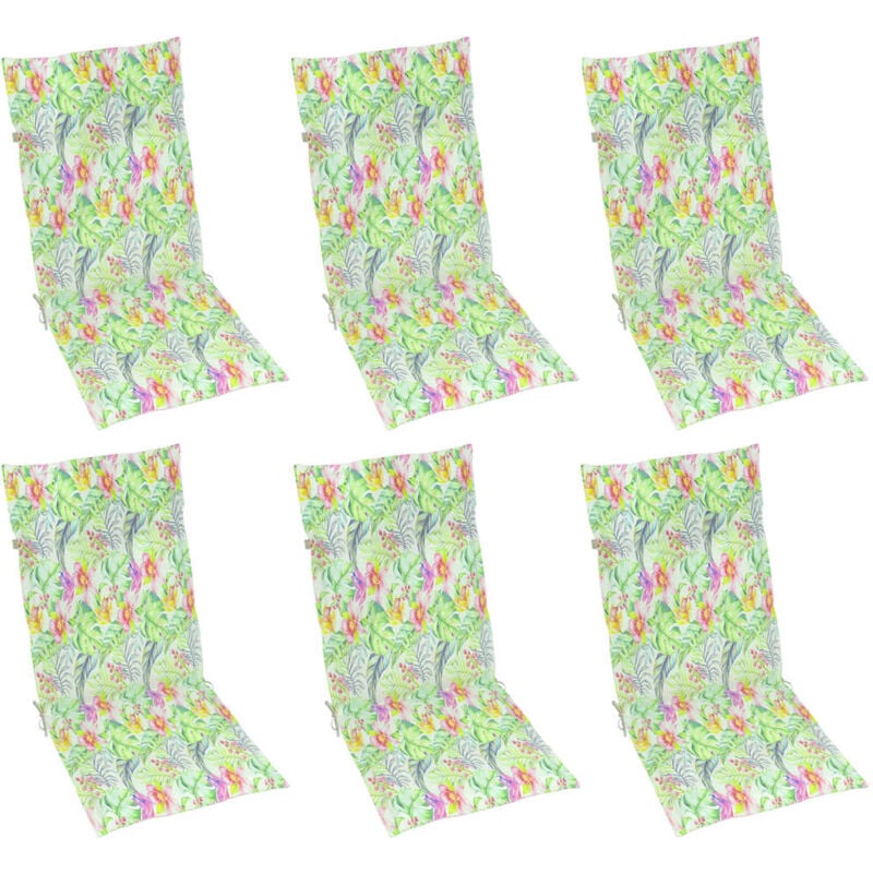 vidaXL Cojines para sillas de jardín 6 uds estampado hojas 120x50x4 cm - Multicolor
vidaXL Cojines para sillas de jardín 6 uds estampado hojas 120x50x4 cm - Multicolor