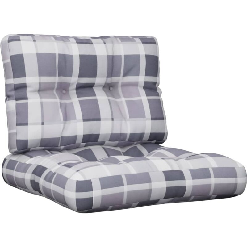 vidaXL Cojines para sofá de palets 2 piezas estampado a cuadros grises - Multicolor
vidaXL Cojines para sofá de palets 2 piezas estampado a cuadros grises - Multicolor