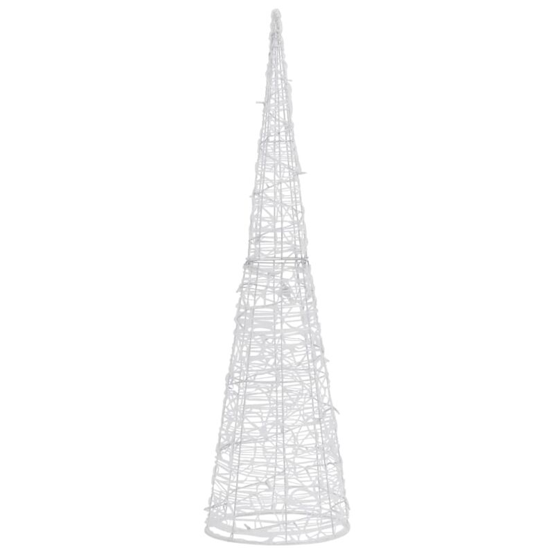 Cono de luz LED pirámide decorativo acrílico blanco frío 90 cm - Blanco - Vidaxl
Cono de luz LED pirámide decorativo acrílico blanco frío 90 cm - Blanco - Vidaxl