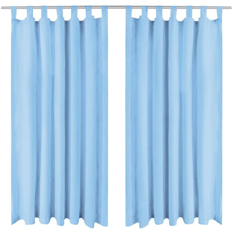 Cortinas de micro-raso con bucles 2 unidades 140x245cm turquesa - Turquesa - Vidaxl
Cortinas de micro-raso con bucles 2 unidades 140x245cm turquesa - Turquesa - Vidaxl