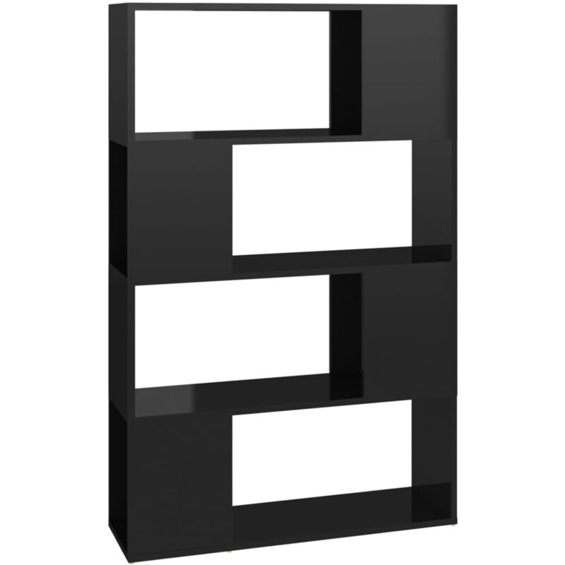 vidaXL Estantería divisor de espacios aglomerado 80x24x124,5 cm negro con brillo - Negro
vidaXL Estantería divisor de espacios aglomerado 80x24x124,5 cm negro con brillo - Negro