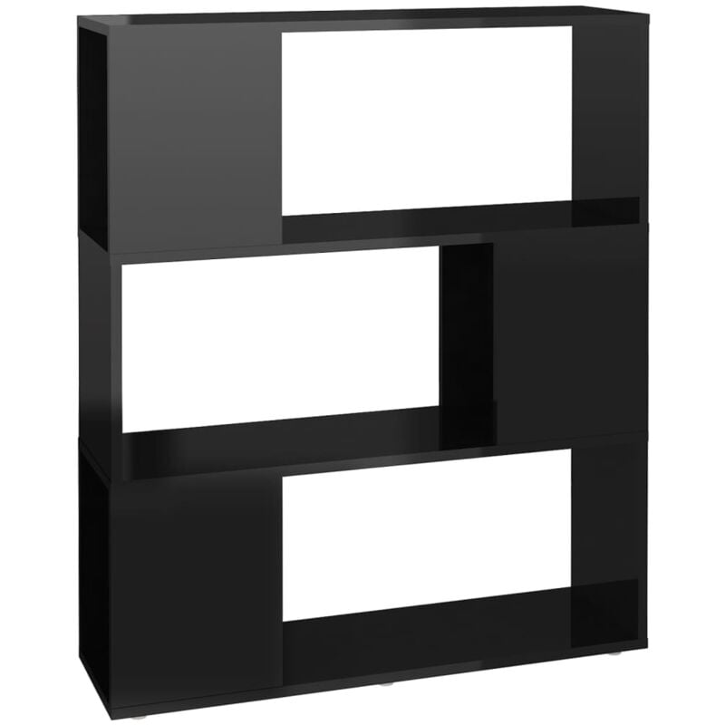 vidaXL Estantería divisor de espacios aglomerado 80x24x94 cm negro con brillo - Negro
vidaXL Estantería divisor de espacios aglomerado 80x24x94 cm negro con brillo - Negro
