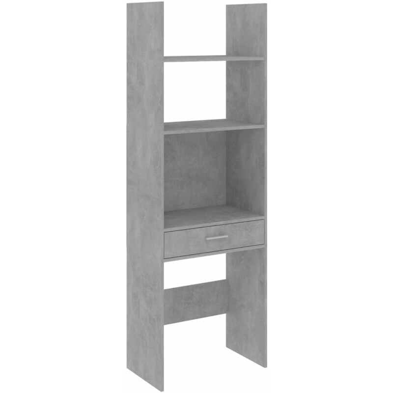 vidaXL Estantería de aglomerado 60x35x180 cm gris hormigón - Gris