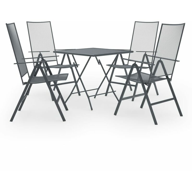 Juego de muebles de comedor de jardín 5 piezas acero antracita - Antracita - Vidaxl
Juego de muebles de comedor de jardín 5 piezas acero antracita - Antracita - Vidaxl