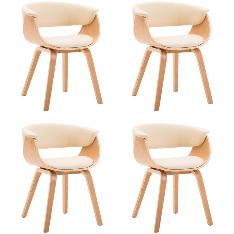 Madera Curvada Silla de Comedor de Cuero Sintético 4 Unidades Natural - Crema - Vidaxl
Madera Curvada Silla de Comedor de Cuero Sintético 4 Unidades Natural - Crema - Vidaxl