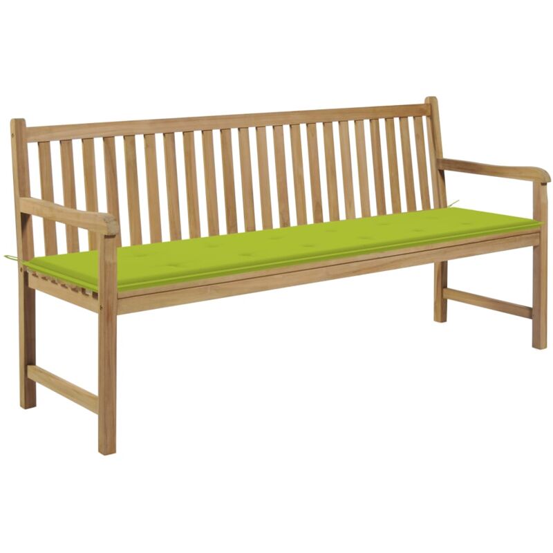 vidaXL Madera Maciza de Teca Banco de Jardín con Cojín 175 cm Verde Brillante - Marrón
vidaXL Madera Maciza de Teca Banco de Jardín con Cojín 175 cm Verde Brillante - Marrón