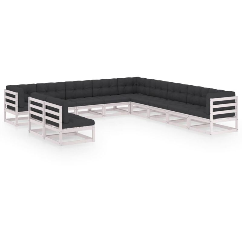 Muebles de jardín 11 pzas y cojines blanco madera maciza pino - Blanco - Vidaxl
Muebles de jardín 11 pzas y cojines blanco madera maciza pino - Blanco - Vidaxl