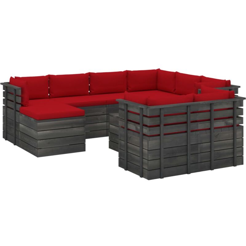 Madera Maciza Pino Muebles de Palets de Jardín 10 Piezas Cojines Rojo - Rojo - Vidaxl
Madera Maciza Pino Muebles de Palets de Jardín 10 Piezas Cojines Rojo - Rojo - Vidaxl