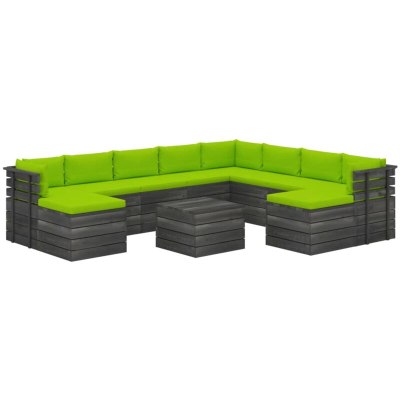 Madera Maciza Pino Muebles de Palets de Jardín 11 Piezas Cojines Verde Brillante - Verde - Vidaxl
Madera Maciza Pino Muebles de Palets de Jardín 11 Piezas Cojines Verde Brillante - Verde - Vidaxl
