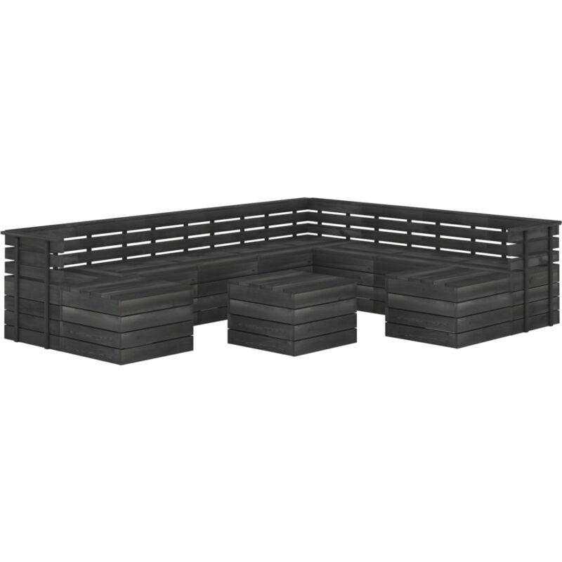 Madera Maciza Pino Muebles de Palets de Jardín 11 Piezas Cojines Gris Oscuro - Gris - Vidaxl
Madera Maciza Pino Muebles de Palets de Jardín 11 Piezas Cojines Gris Oscuro - Gris - Vidaxl