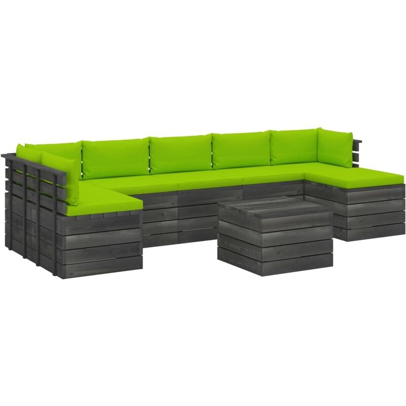Madera Maciza Pino Muebles de Palets para Jardín 8 Piezas Cojines Verde Brillante - Verde - Vidaxl
Madera Maciza Pino Muebles de Palets para Jardín 8 Piezas Cojines Verde Brillante - Verde - Vidaxl