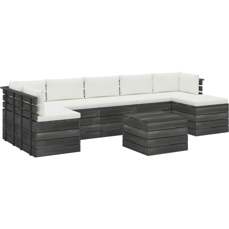 Madera Maciza Pino Muebles de Palets para Jardín 8 Piezas Cojines Blanco Crema - Crema - Vidaxl
Madera Maciza Pino Muebles de Palets para Jardín 8 Piezas Cojines Blanco Crema - Crema - Vidaxl