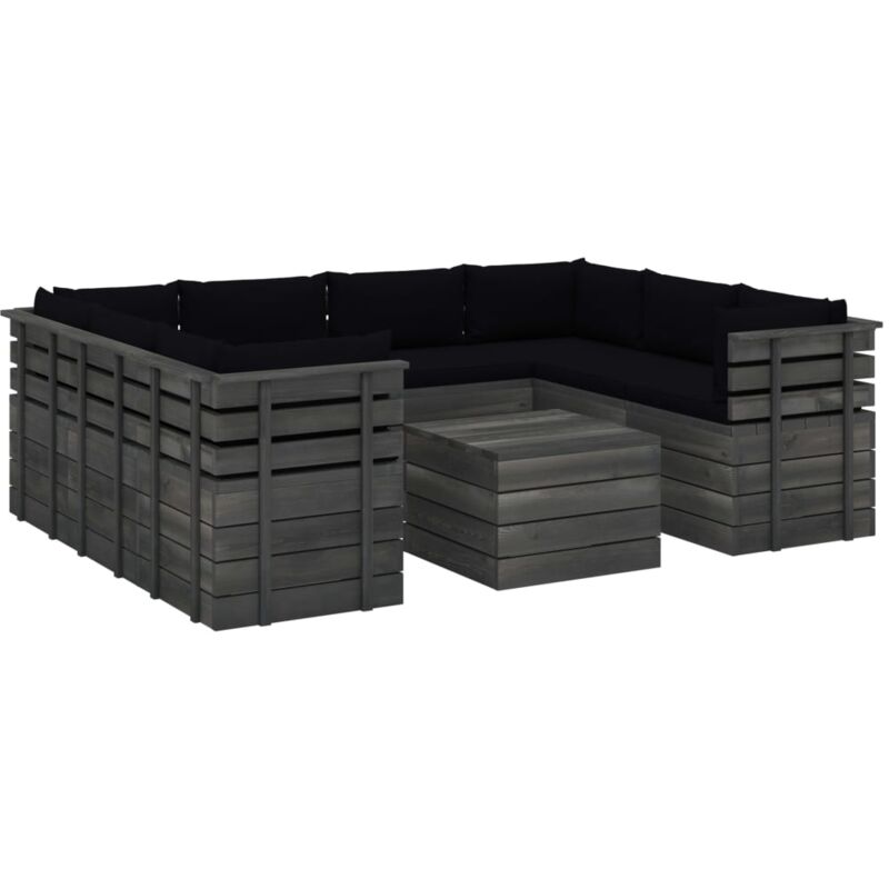 Madera Maciza Pino Muebles de Palets para Jardín 9 Piezas Cojines Negro - Negro - Vidaxl
Madera Maciza Pino Muebles de Palets para Jardín 9 Piezas Cojines Negro - Negro - Vidaxl