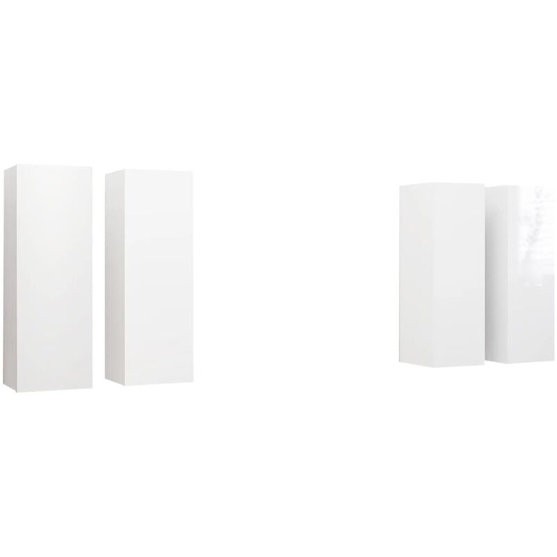 Muebles para TV 4 uds aglomerado blanco brillante 30,5x30x90 cm - Blanco - Vidaxl
Muebles para TV 4 uds aglomerado blanco brillante 30,5x30x90 cm - Blanco - Vidaxl