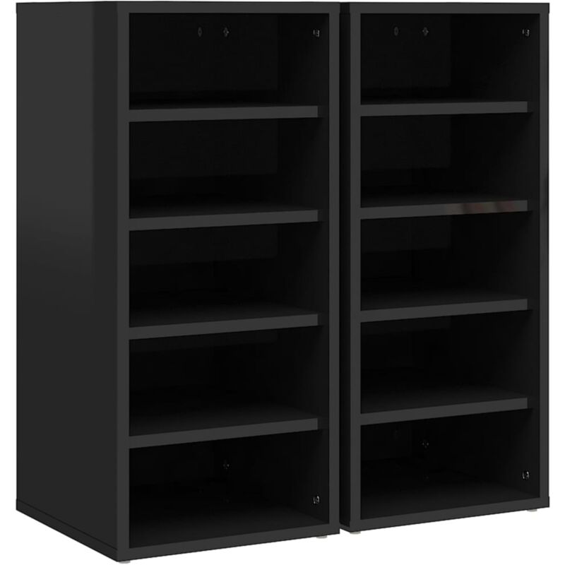 vidaXL Muebles zapateros 2 uds aglomerado negro brillante 31,5x35x70 cm - Negro
vidaXL Muebles zapateros 2 uds aglomerado negro brillante 31,5x35x70 cm - Negro