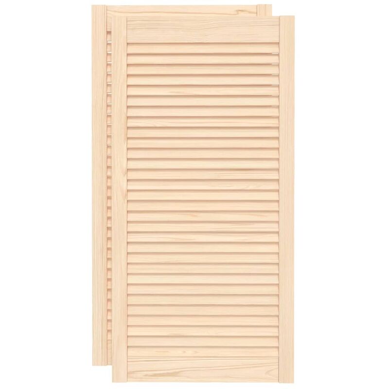 Puertas tipo persiana 2 uds madera maciza de pino 99,3x49,4cm - Marrón - Vidaxl
Puertas tipo persiana 2 uds madera maciza de pino 99,3x49,4cm - Marrón - Vidaxl