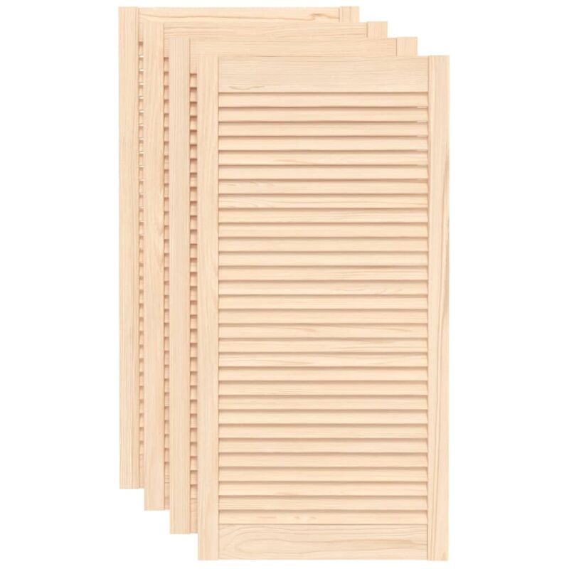 Puertas tipo persiana 4 uds madera maciza de pino 99,3x49,4cm - Marrón - Vidaxl
Puertas tipo persiana 4 uds madera maciza de pino 99,3x49,4cm - Marrón - Vidaxl
