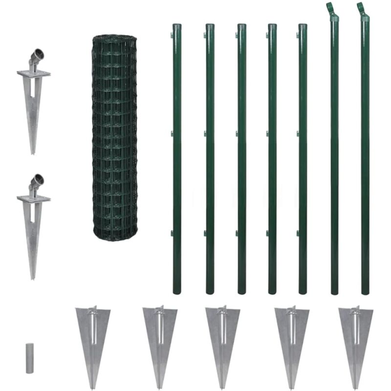 Set de Euro-Valla con Estacas de Tierra Acero PVC Verde 10x1.2 m - Verde - Vidaxl
Set de Euro-Valla con Estacas de Tierra Acero PVC Verde 10x1.2 m - Verde - Vidaxl