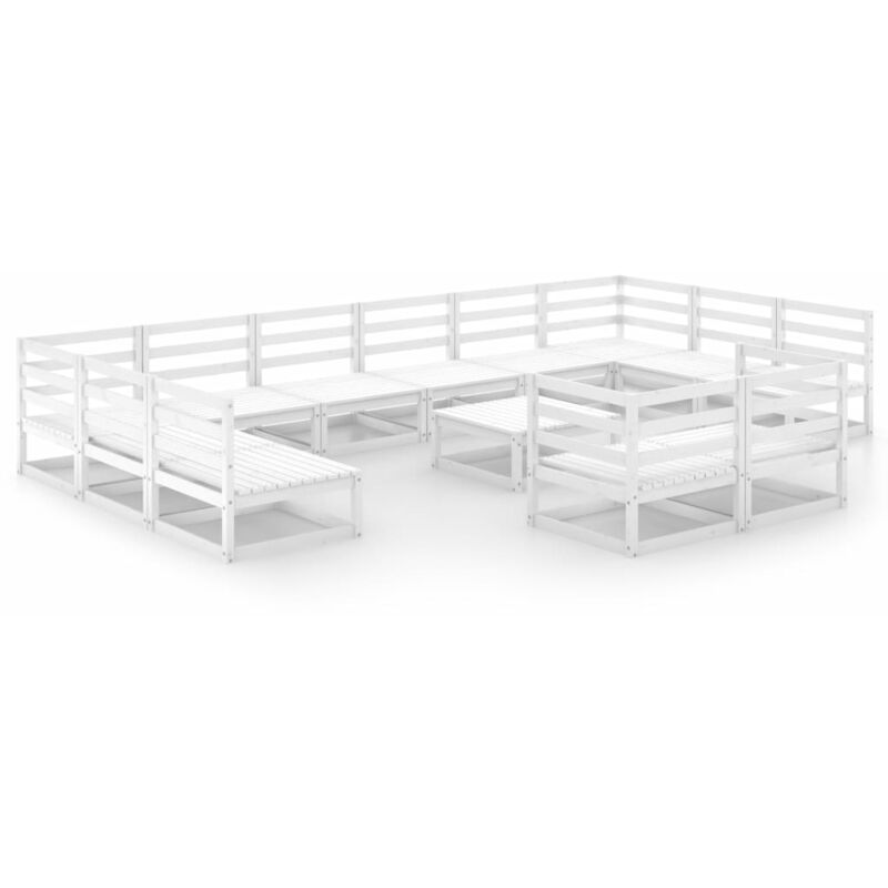 Set de salón de jardín de 13 piezas madera maciza de pino - Blanco - Vidaxl
Set de salón de jardín de 13 piezas madera maciza de pino - Blanco - Vidaxl