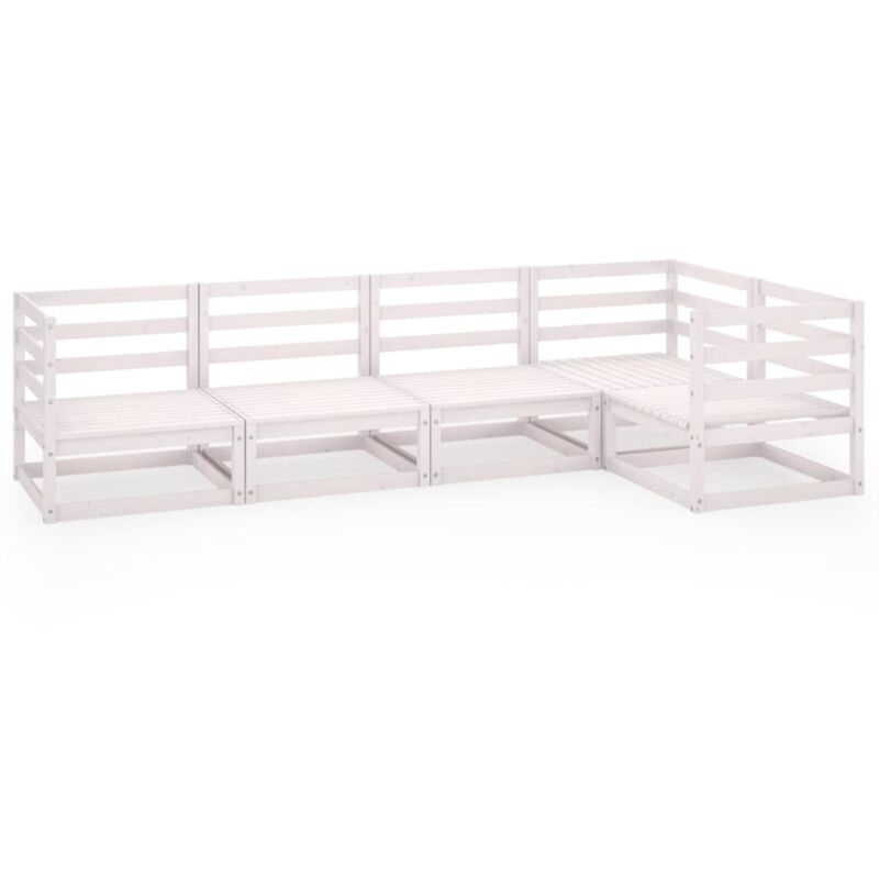 Vidaxl - Set de salón de jardín de 7 piezas blanco madera maciza de pino - Blanco
Vidaxl - Set de salón de jardín de 7 piezas blanco madera maciza de pino - Blanco