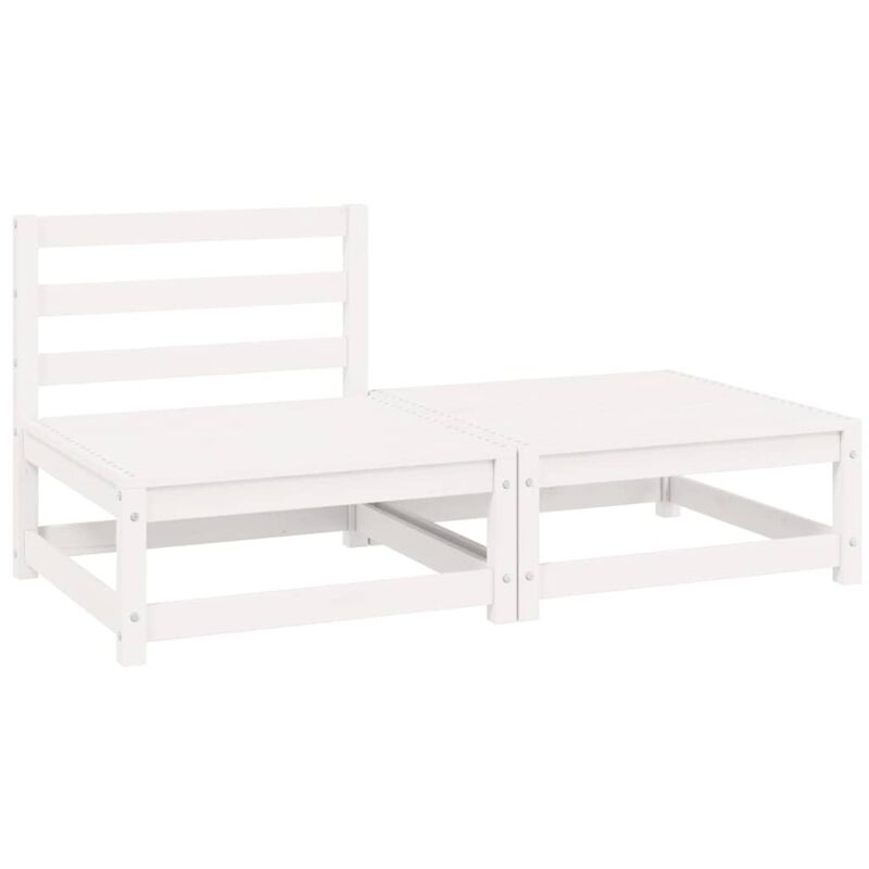 Set de salón de jardín de 2 piezas blanco madera maciza de pino - Blanco - Vidaxl
Set de salón de jardín de 2 piezas blanco madera maciza de pino - Blanco - Vidaxl
