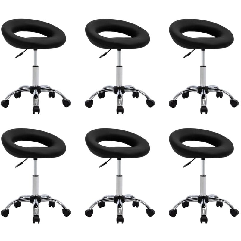 Sillas de comedor giratorias cuero sintético 6 unidades negro - Negro - Vidaxl
Sillas de comedor giratorias cuero sintético 6 unidades negro - Negro - Vidaxl
