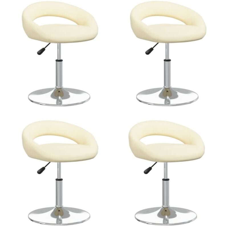 vidaXL Sillas de comedor giratorias cuero sintético 4 uds color crema - Crema
vidaXL Sillas de comedor giratorias cuero sintético 4 uds color crema - Crema